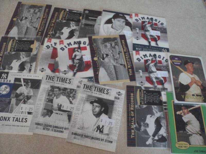 lot 131 image: Joe DiMaggio Cards...