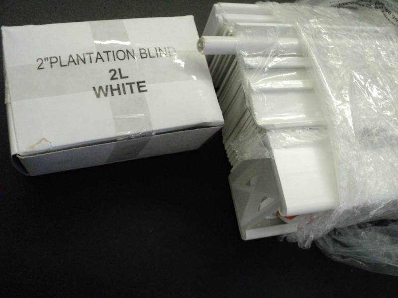 lot 148 image: Custom Cut White 2 Textured Faux W...