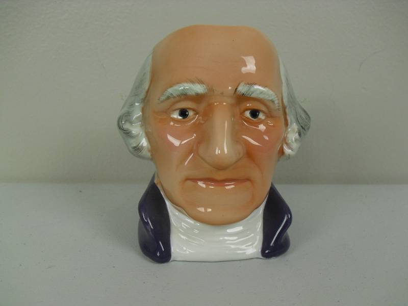 lot 8 image: Vintage 1956 William MacLean George Washington Toby Mug