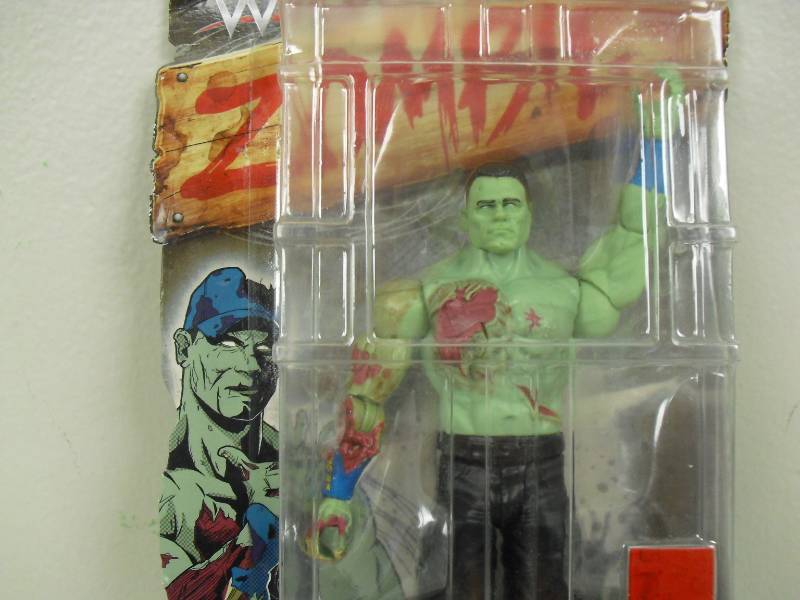 lot 11 image: John Cena Zombie Wrestling Action Figure