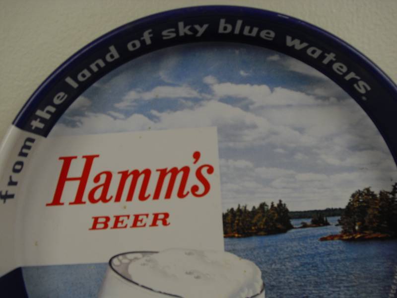 lot 21 image: Vintage Hamms Beer Tray
