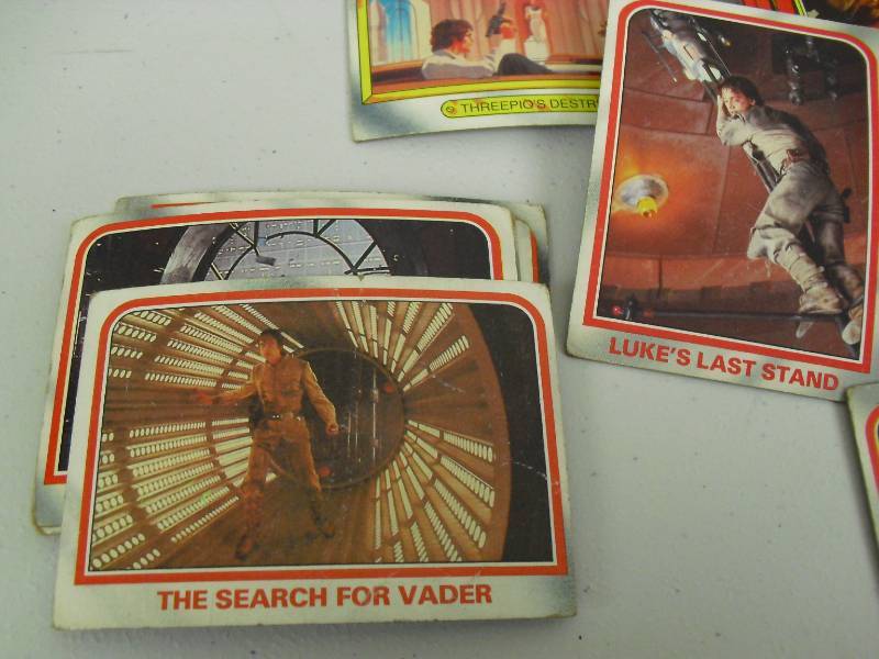 lot 63 image: Box Of Vintage Star Wars Collector Cards