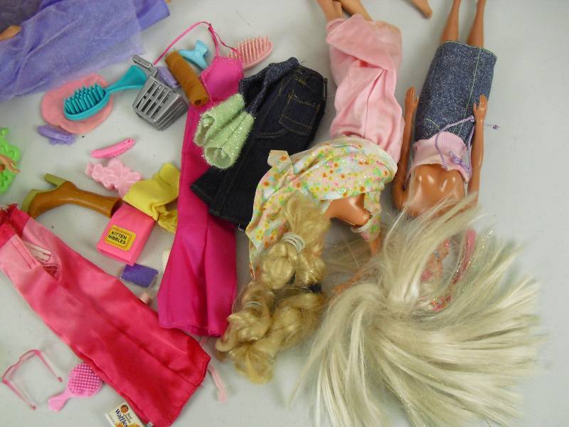 lot 96 image: Lot of Barbies And Accessories