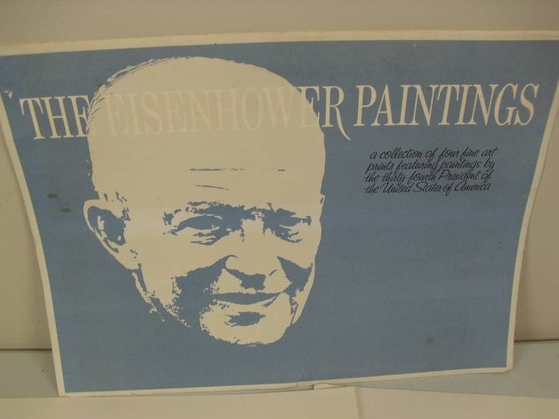 lot 97 image: Vintage The Eisenhower Paintings Print Portfolio