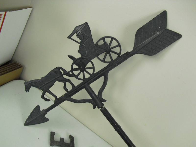 lot 126 image: Vintage Cast Aluminum Weather Vane