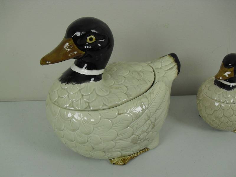 lot 162 image: Pair Of Vintage Duck Cookie Jars