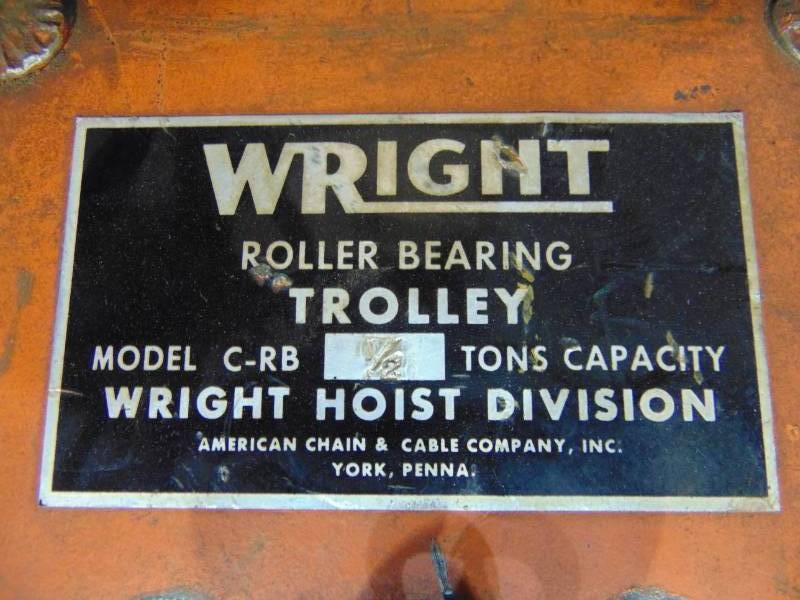 Wright Trolley Hoist