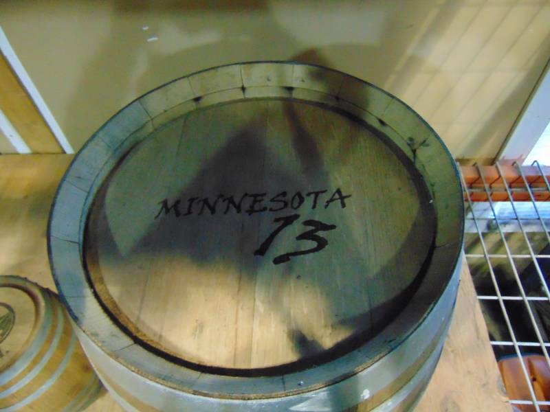 Laser Engraved 10 Gallon Wooden Oak Barrel Minnesota 13