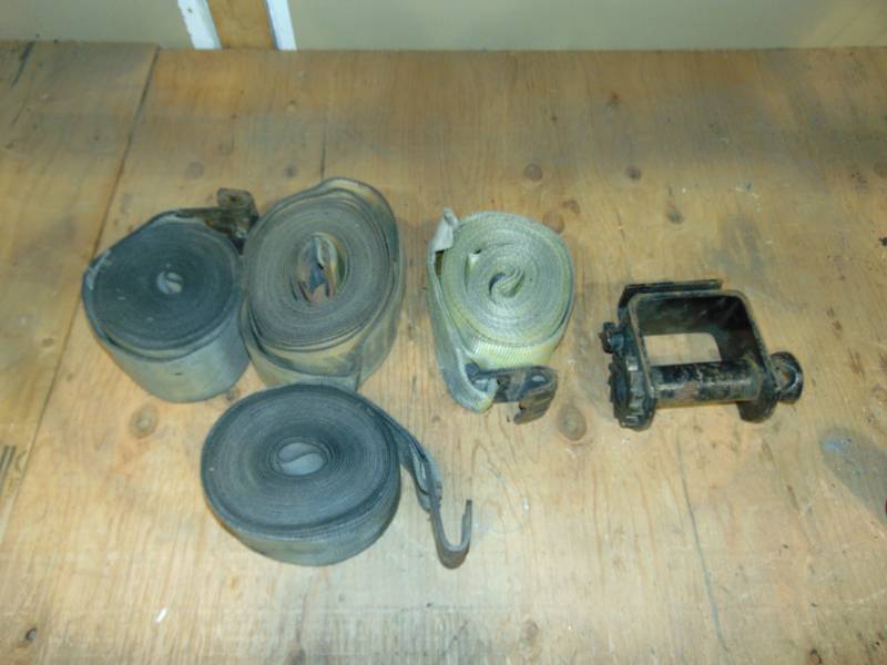 (4) Large Straps and One (1) Slider Winch