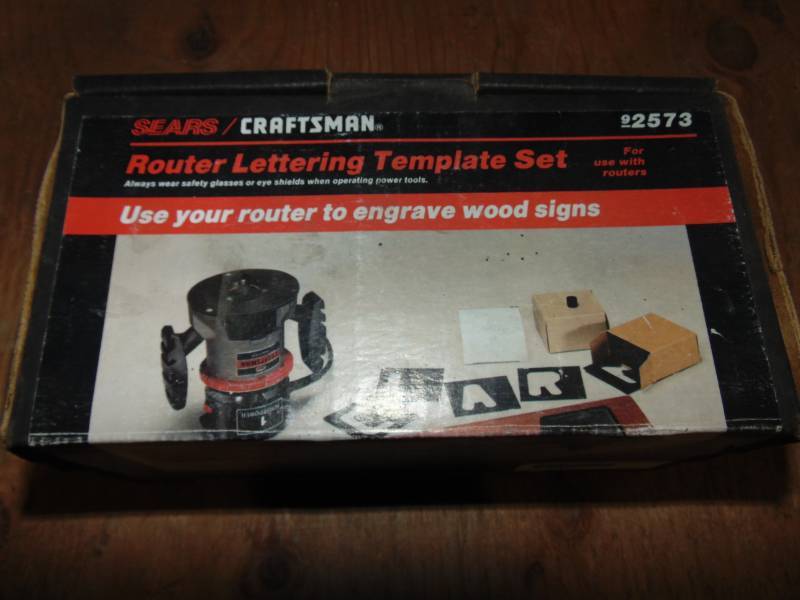 Sears Router Lettering Template Set