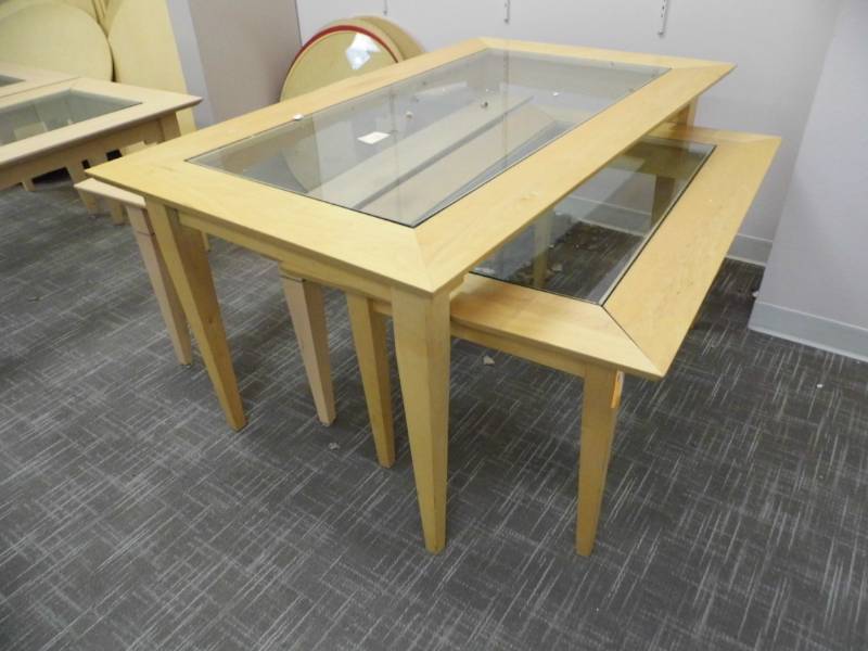 lot 75 image: Lot of 3 Glass Tables