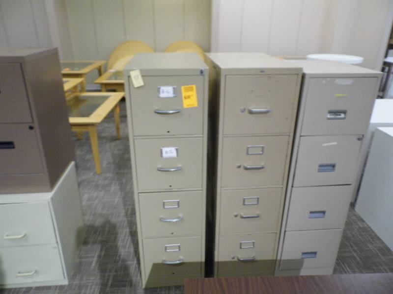 lot 82 image: Lot of 6 Assorted  File Cabinets