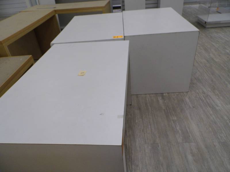 lot 89 image: Lot of 3 Display Tables