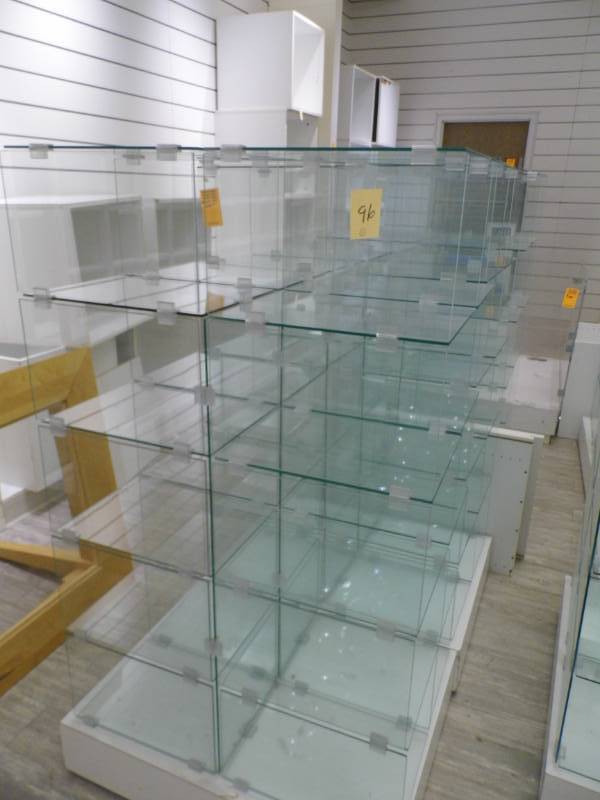 lot 96 image: Lot of 2 Glass Display Units