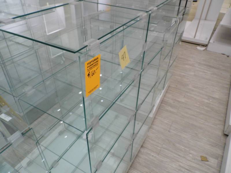lot 97 image: Lot of 2 Glass Display Units