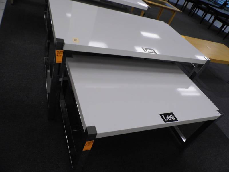lot 130 image: Lot of 2 Tables (Lee)