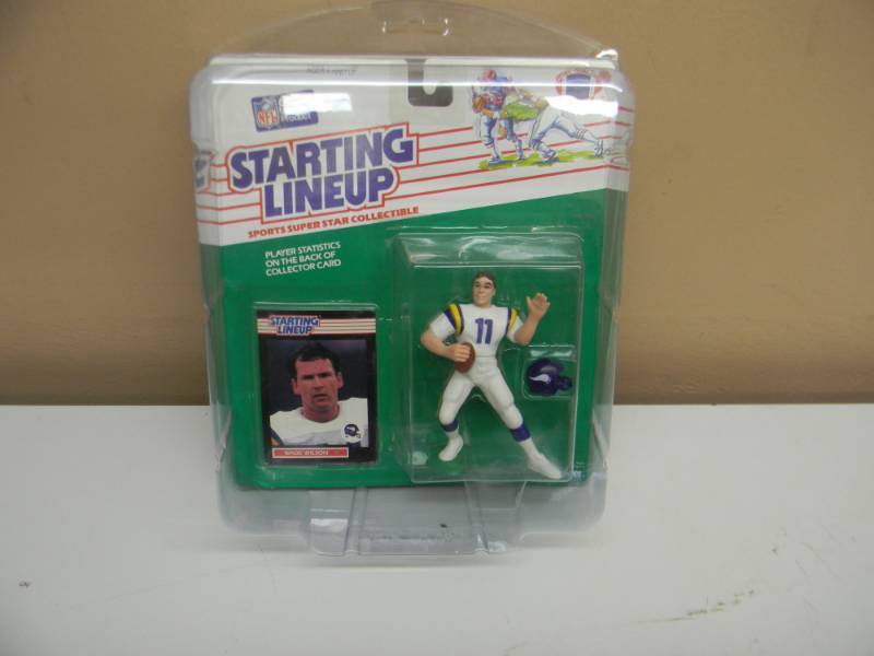 RARE - 1989 Kenner Starting Lineup   WADE WILSON  Minnesota Vikings - 1 OF 6 IN COLLECTION - GOES WITH 14,15,16,17,18 - STILL IN PLASTIC CASE - SEE PICTURES