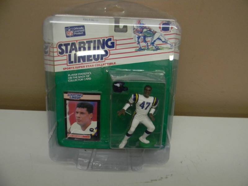 RARE - 1989 Kenner Starting Lineup   JOEY BROWNER  Minnesota Vikings - 1 OF 6 IN COLLECTION - GOES WITH 13,15,16,17,18 - STILL IN PLASTIC CASE - SEE PICTURES