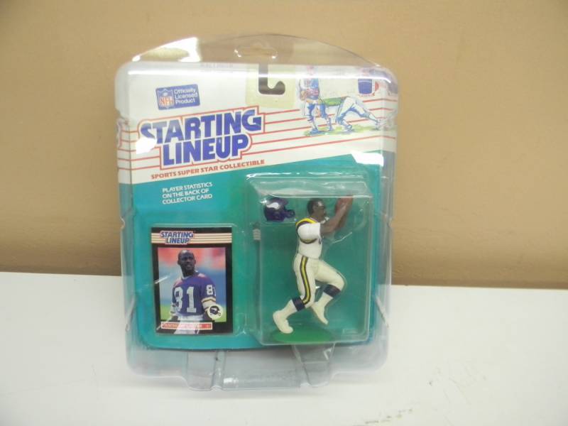 RARE - 1989 Kenner Starting Lineup   ANTHONY CARTER  Minnesota Vikings - 1 OF 6 IN COLLECTION - GOES WITH 13,14,16,17,18 - STILL IN PLASTIC CASE - SEE PICTURES