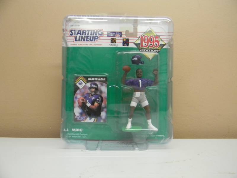 RARE - 1995 Kenner Starting Lineup   WARREN MOON  Minnesota Vikings HOFer - STILL IN PLASTIC CASE - SEE PICTURES
