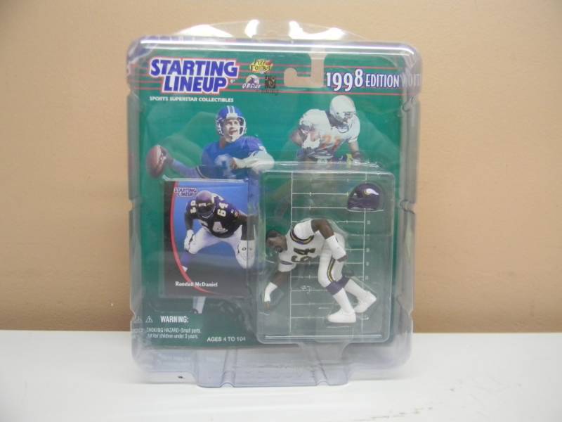 RARE - 1998 Kenner Starting Lineup   RANDALL McDANIEL  Minnesota Vikings HOFer  - STILL IN PLASTIC CASE - SEE PICTURES