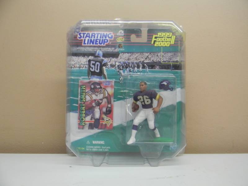RARE - 19992000 HASBRO Starting Lineup   ROBERT SMITH  Minnesota Vikings - STILL IN PLASTIC CASE - SEE PICTURES