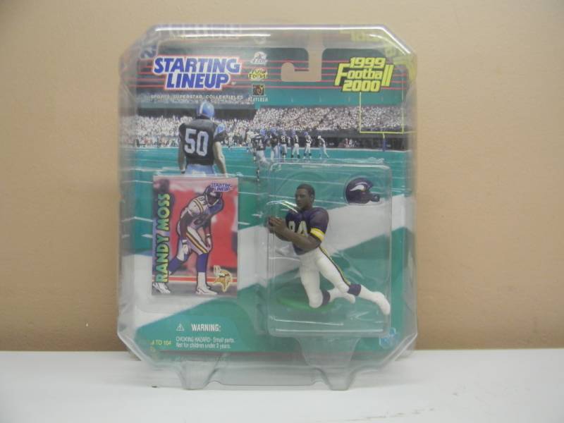 RARE - 19992000 HASBRO Starting Lineup   RANDY MOSS  Minnesota Vikings HOFer - STILL IN PLASTIC CASE - SEE PICTURES