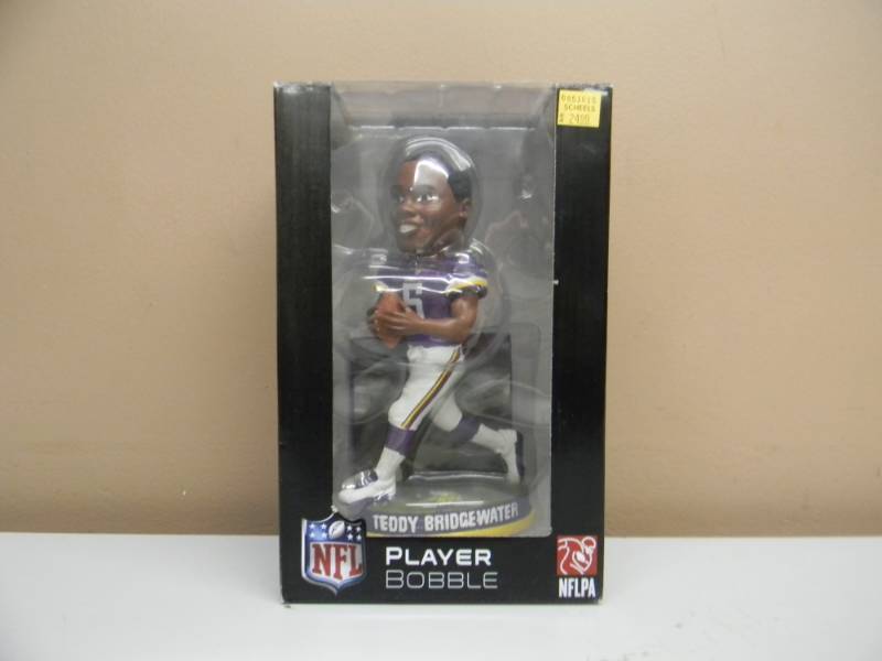 RARE TEDDY BRIDGEWATER NFLPA PLAYER BOBBLE - IN BOX - SEE PICTURES