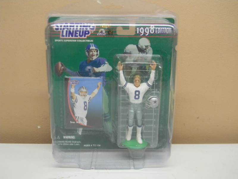 1998 TROY AIKMAN - Starting Lineup - QB CLUB - NEW IN BOX - DALLAS COWBOYS - SEE PICTURES