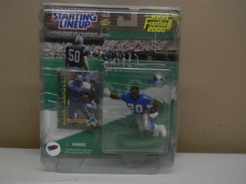 19992000 BARRY SANDERS - Starting Lineup - RB CLUB - NEW IN BOX - DETROIT LIONS - SEE PICTURES