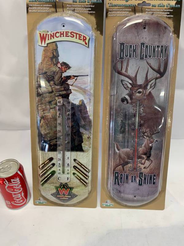 lot 15 image: Lot of 2 IndoorOutdoor Thermometers