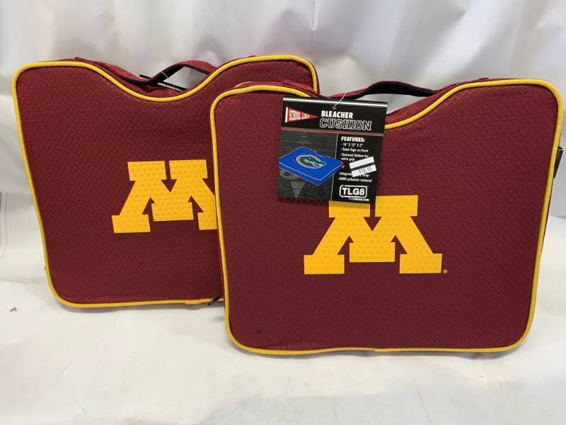 lot 23 image: Lot of 2 Minnesota Golden Gophers Seat Cushions