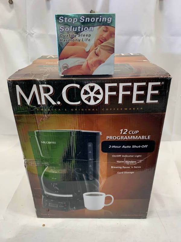 lot 66 image: Mr. Coffee Maker & Stop Snoring Solution