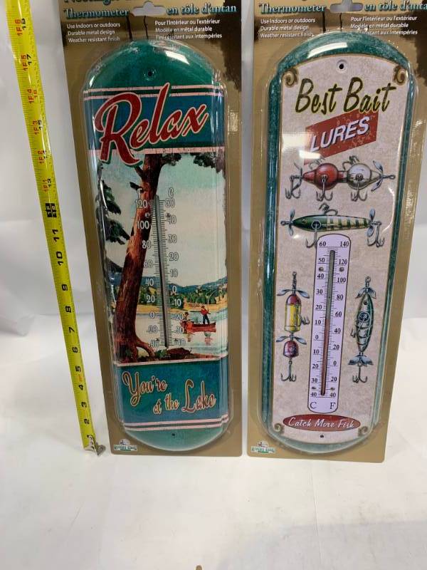 lot 69 image: Lot of 2 IndoorOutdoor Thermometers