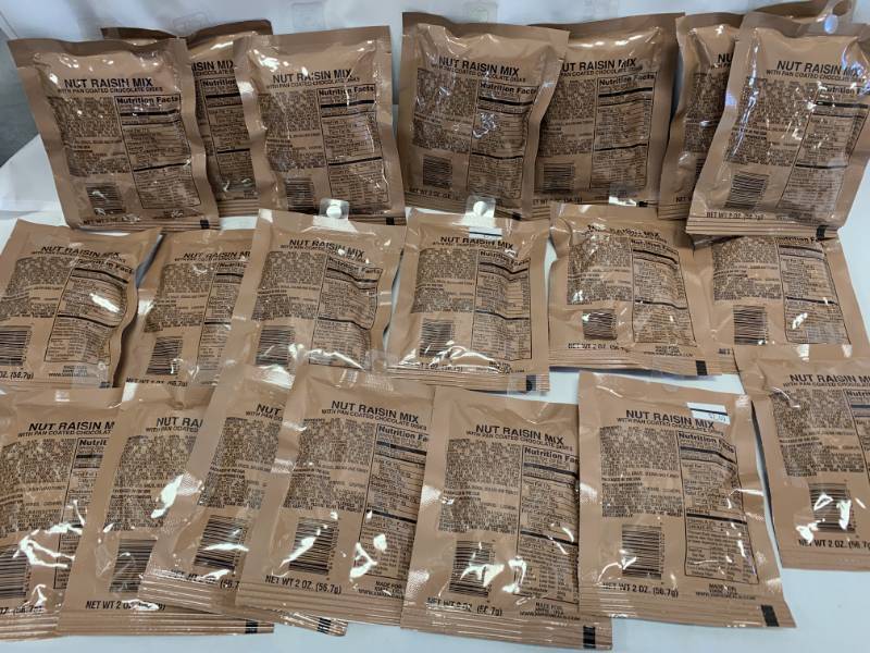 lot 39 image: Lot of 20 MRE Trail Mix Packages $50 retail