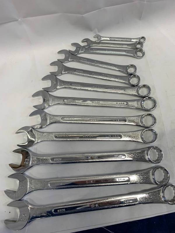 lot 50 image: SK Tool 12pc Metric Wrench Set MADE IN USA  $456 Retail