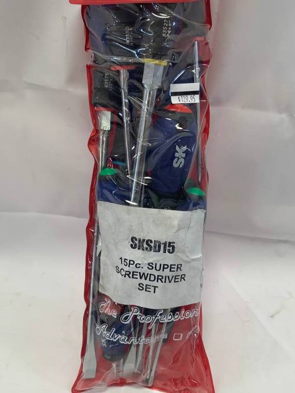 lot 89 image: SK Tools 15 Piece Screwdriver Set