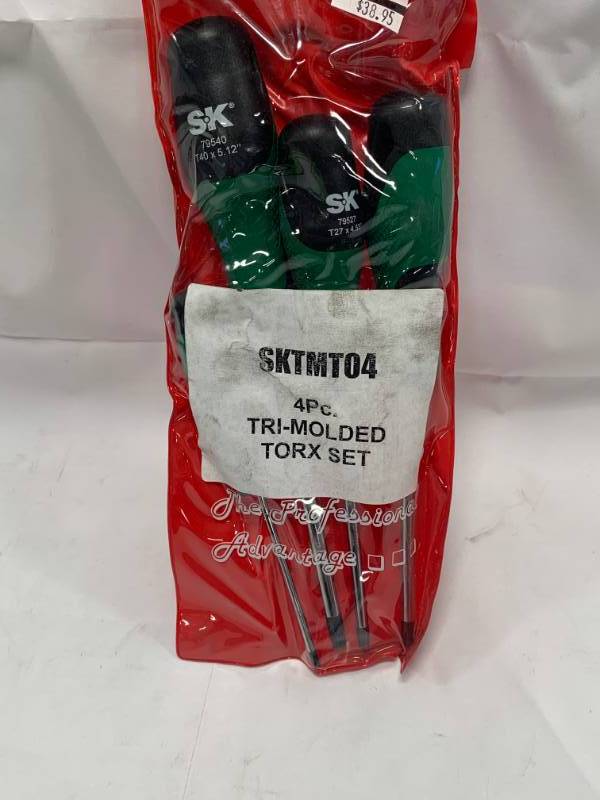 lot 102 image: SK Tools 4pc Torx Screwdriver Set New