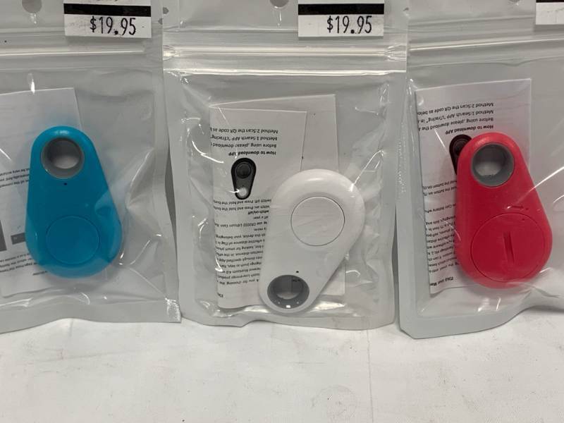 lot 112 image: Lot of 3 GPS Key, Luggage, etc Finder Tags (works with iphone app)