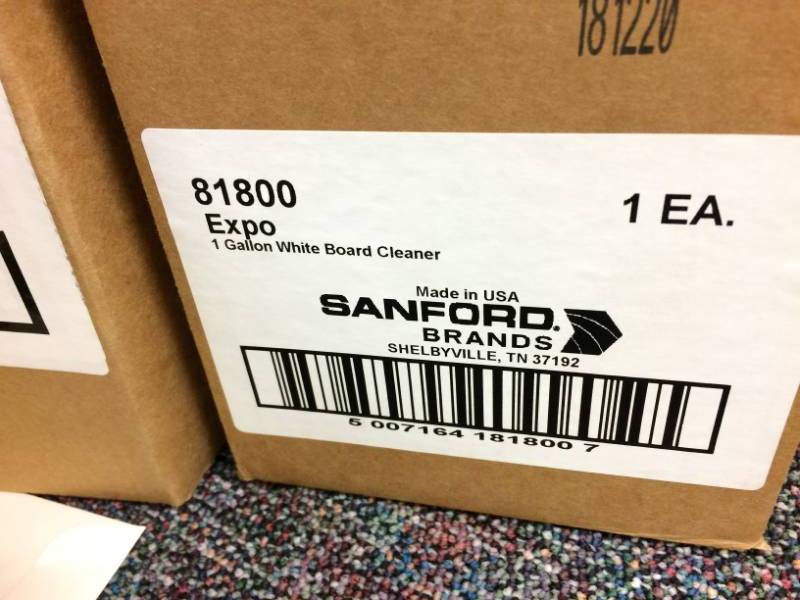 lot 61 image: New In BoxContainer 5 Gallons&nbspExpo Dry-Erase Cleaner (81800) Plus Paper Bags