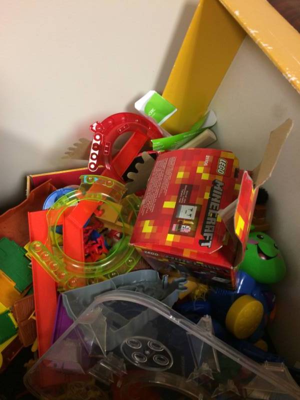 lot 75 image: Large Lot Of Toys In Toy Box - Please see all Pictures