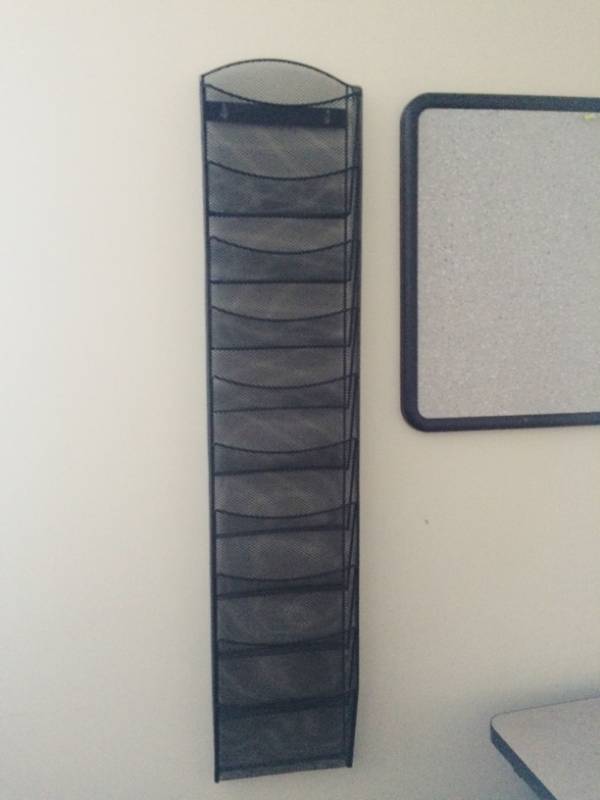 lot 132 image: Bulliten Board & Wall Slotted File Organizer
