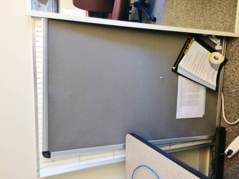 lot 134 image: Lot of Bulletin Board, Dry Erase Board & Mirror
