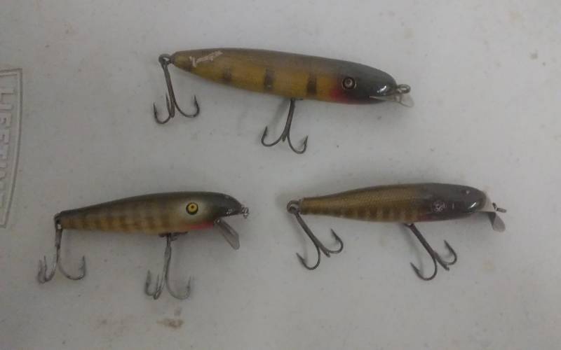 lot 2 image: 3-Vintage Lures