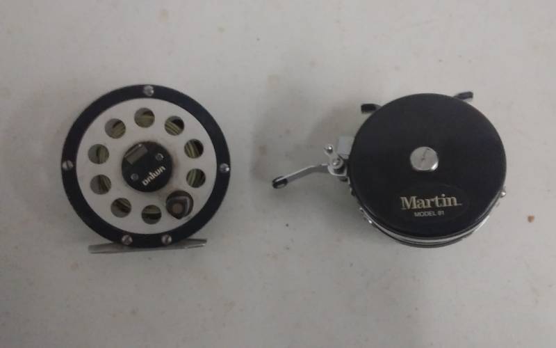 lot 17 image: 2-Fly Fishing Reels 1-Martin Automatic 87 & 1-Diawa