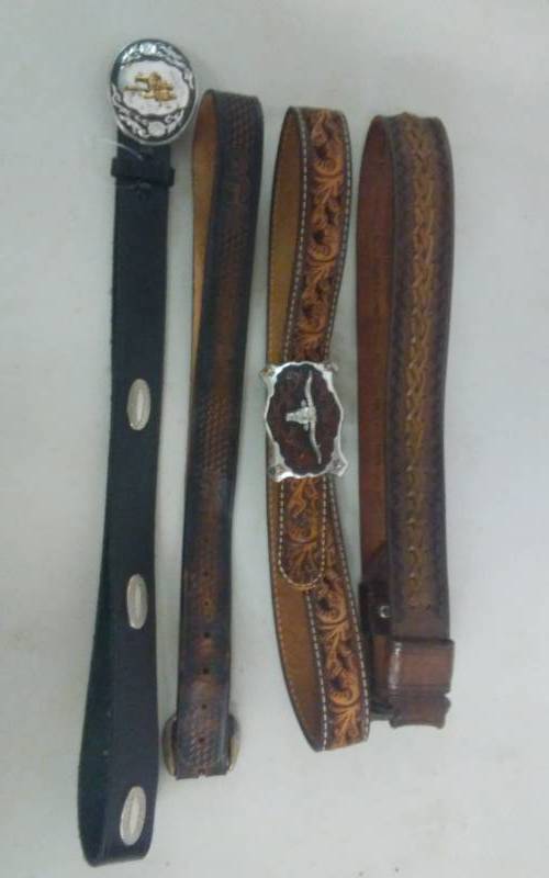lot 30 image: 4-Western Belts
