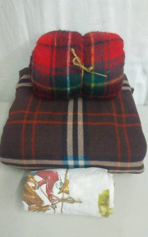lot 31 image: PlaidWestern Blankets & Sheets