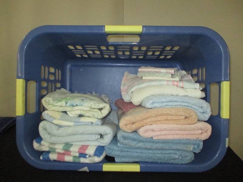 Misc Towels and Laundry Basket