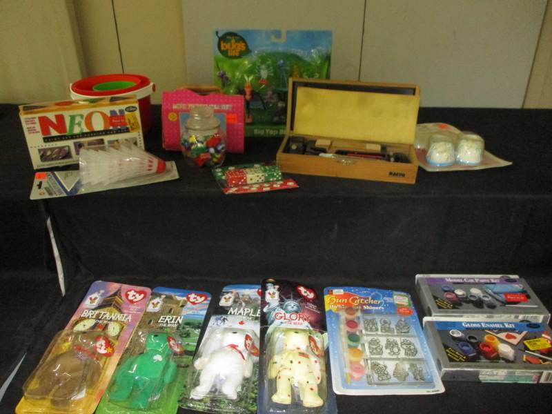 Kids toys, Model and car pain, beannies, birdies and more