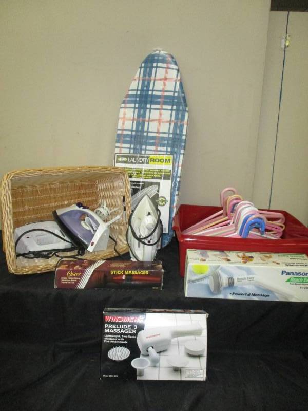 Space Saving Ironing Board, Hangeras, Clothes Irons, Massagers